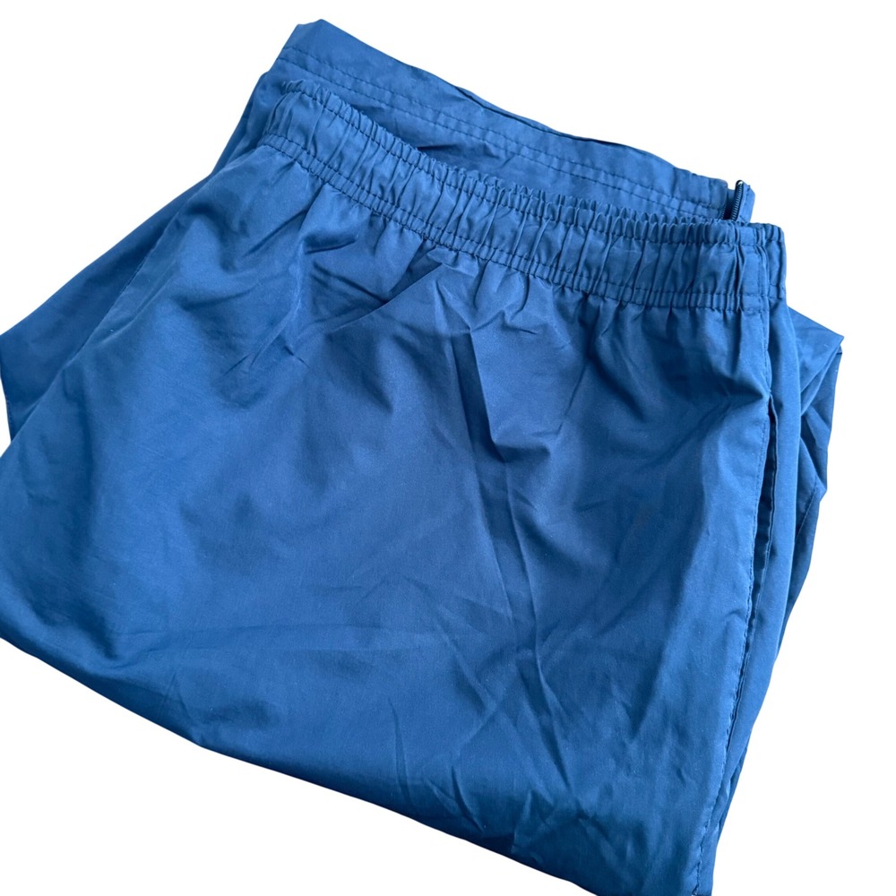 Apex Men's Navy Blue Track Pants Elastic‎ Waist Zipper Ankle XL 36x32